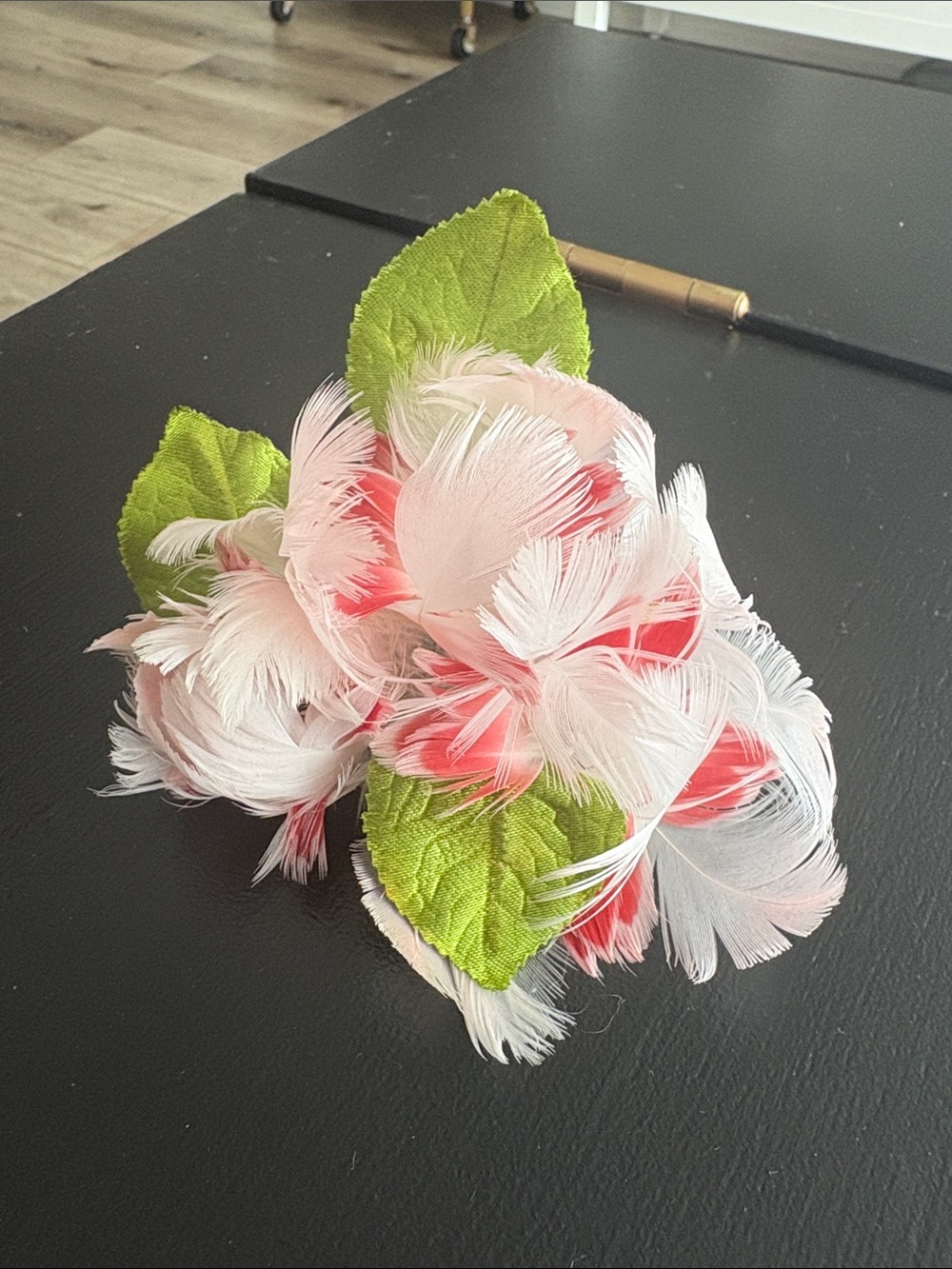 Vintage Pink Flamingo Feather Brooch Pin – Mid-Century
